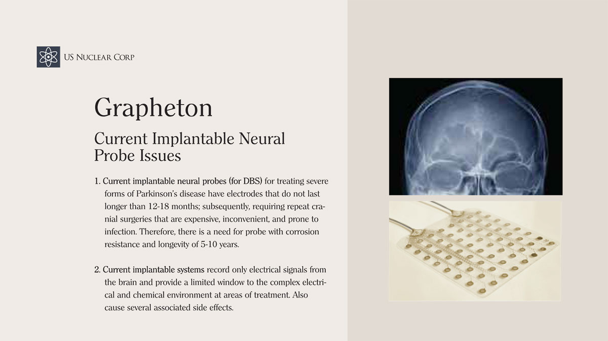 Grapheton Current Implantable Neural Probe Issues