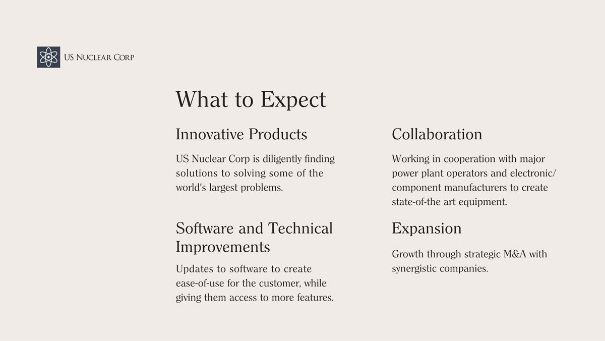 Introduction to US Nuclear Corp